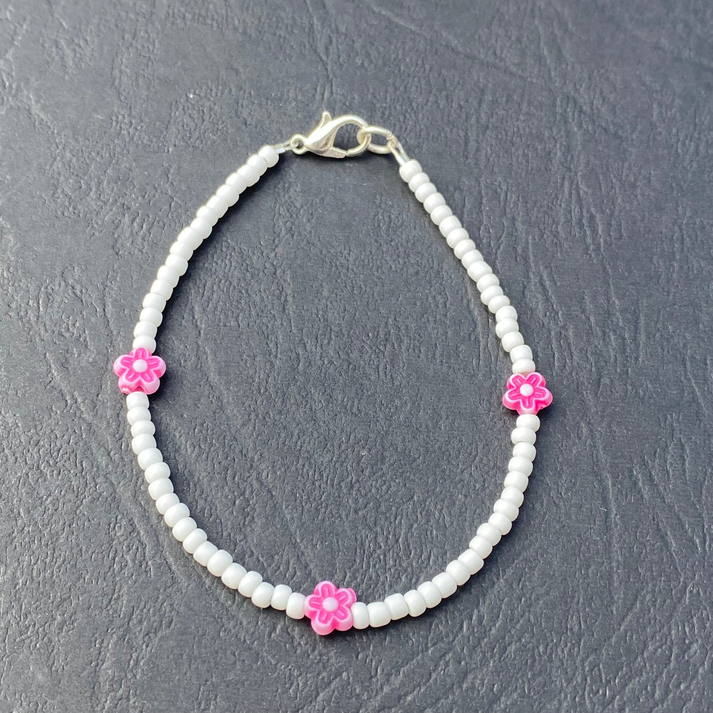 Flower anklets - 8 colours to choose from