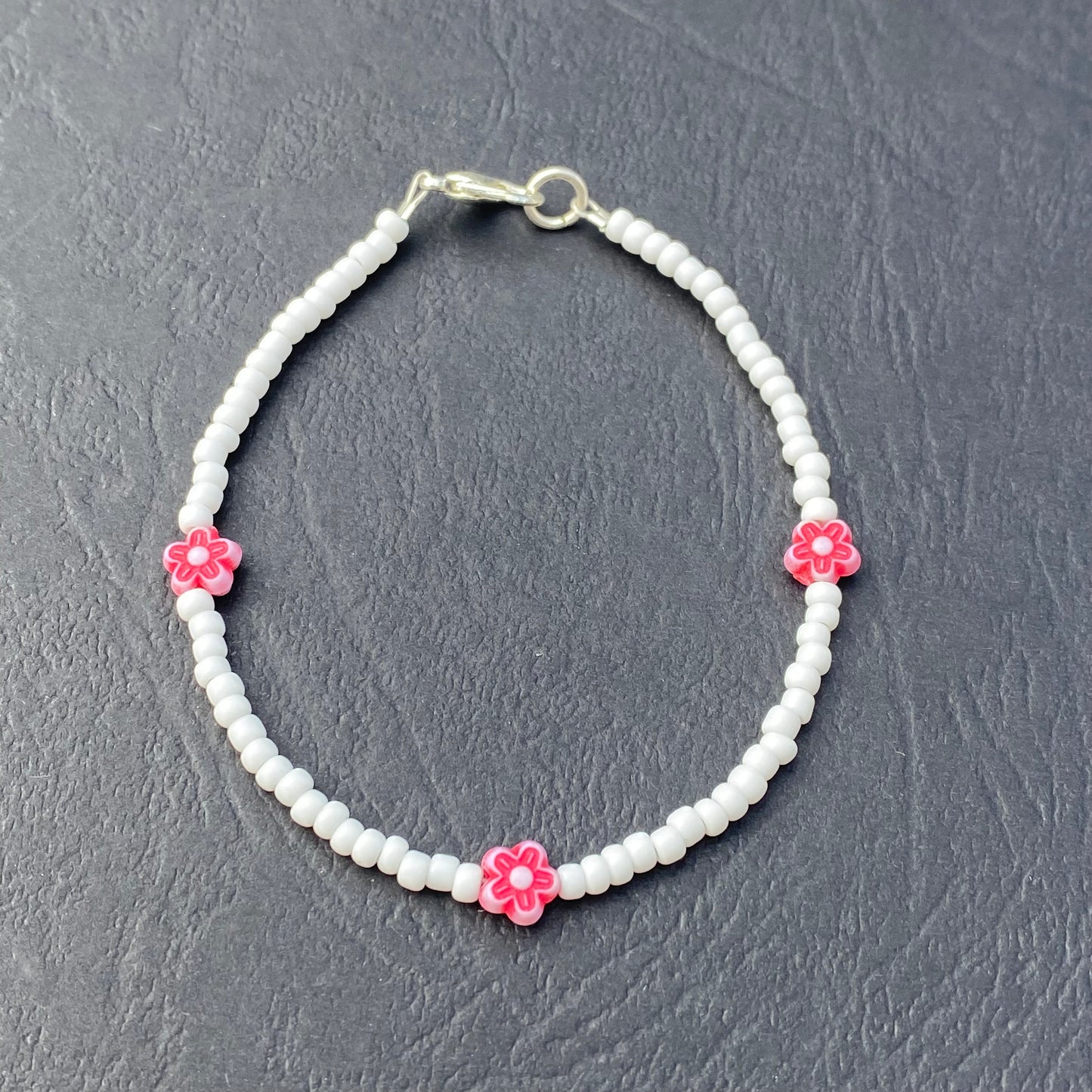 Flower anklets - 8 colours to choose from