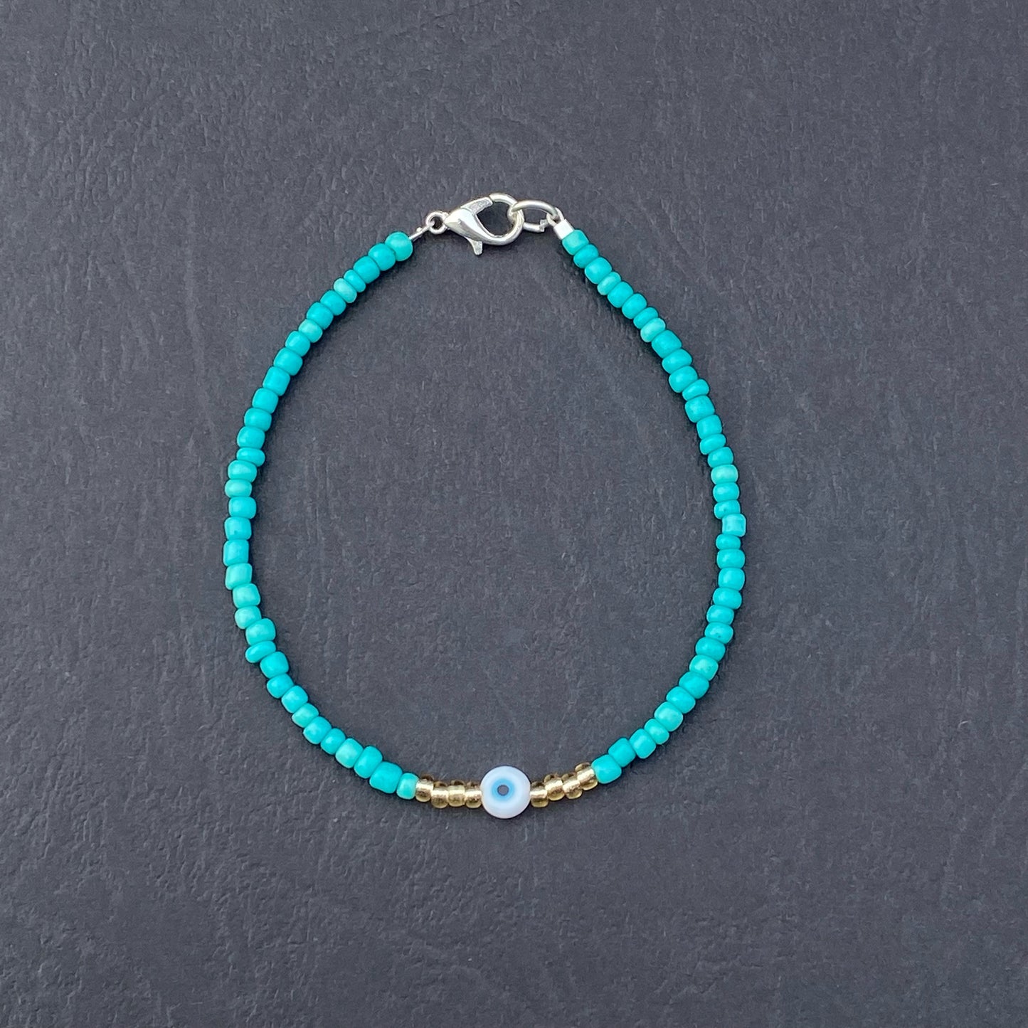 Turquoise Mati anklet